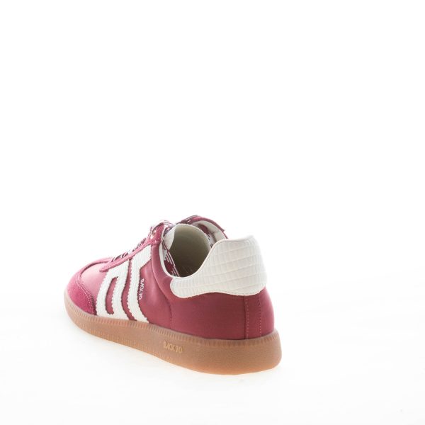 BACK 70 uomo sneaker Ghost 10 in tessuto e camoscio WINE più latte - immagine 3
