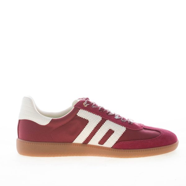 BACK 70 uomo sneaker Ghost 10 in tessuto e camoscio WINE più latte - immagine 4