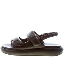 ASH donna sandalo flatform Vinci in nappa NERO con doppia fascia. Altezza 4 cm