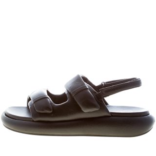 ASH donna sandalo flatform Vinci in nappa NERO con doppia fascia. Altezza 4 cm