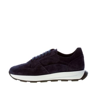 JEROLD WILTON uomo sneaker in camoscio BLU NOTTE