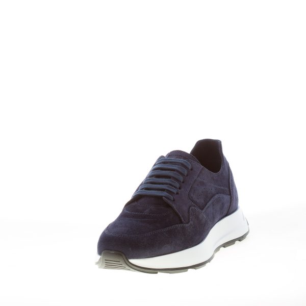 JEROLD WILTON uomo sneaker in camoscio BLU NOTTE - immagine 2