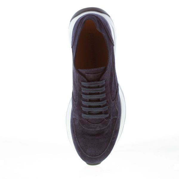 JEROLD WILTON uomo sneaker in camoscio BLU NOTTE - immagine 5