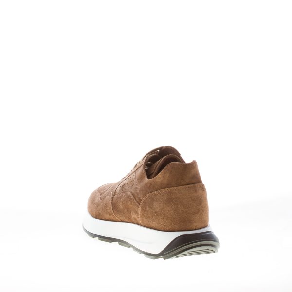 JEROLD WILTON uomo sneaker in camoscio TABACCO - immagine 3