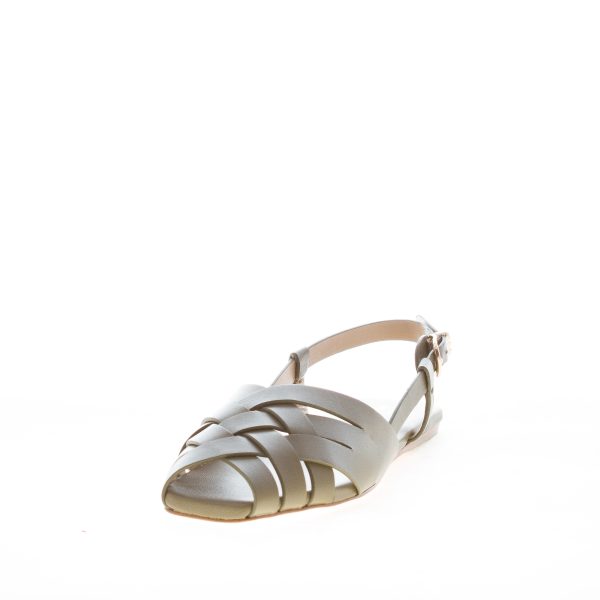 MICHAEL KORS donna sandalo piatto Irene Sling Flat in pelle VERDE - immagine 2