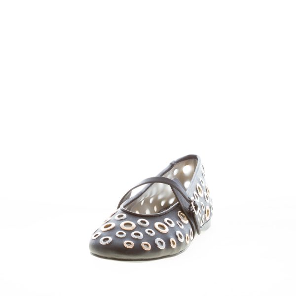 STEVE MADDEN donna ballerina Rejoice in similpelle NERO con anelli - immagine 2