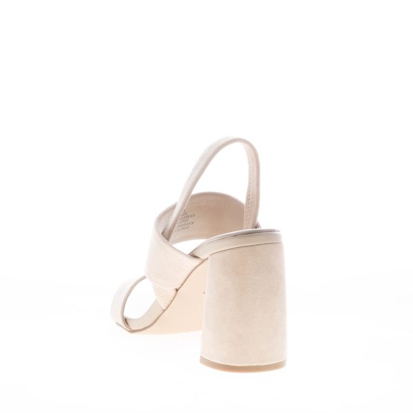 STEVE MADDEN donna sandalo Maizie in camoscio CREMA. Tacco 8,5 cm - immagine 3