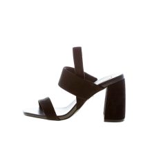 STEVE MADDEN donna sandalo Maizie in camoscio NERO. Tacco 8,5 cm