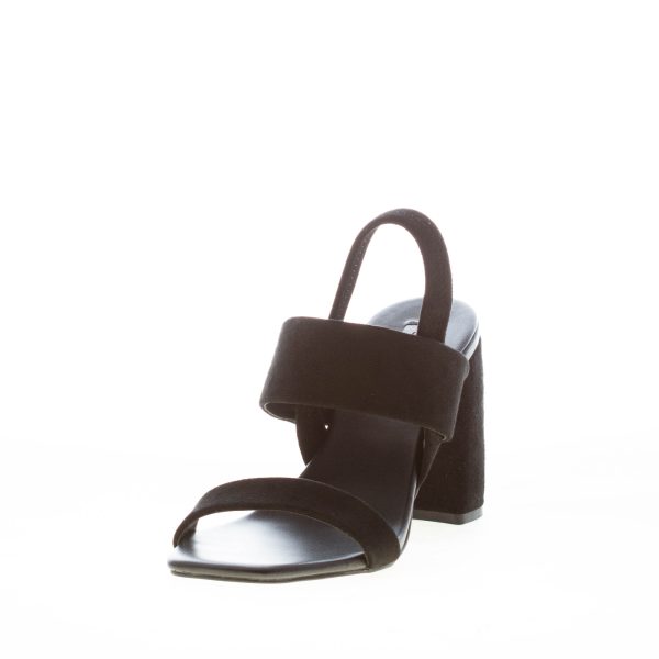 STEVE MADDEN donna sandalo Maizie in camoscio NERO. Tacco 8,5 cm - immagine 2