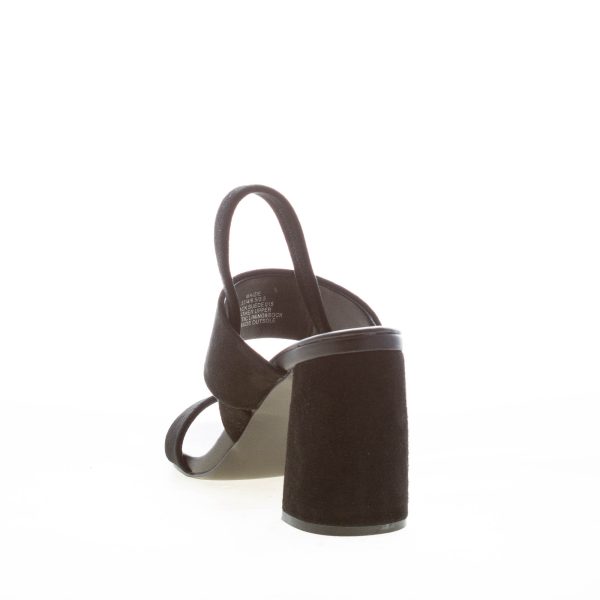 STEVE MADDEN donna sandalo Maizie in camoscio NERO. Tacco 8,5 cm - immagine 3