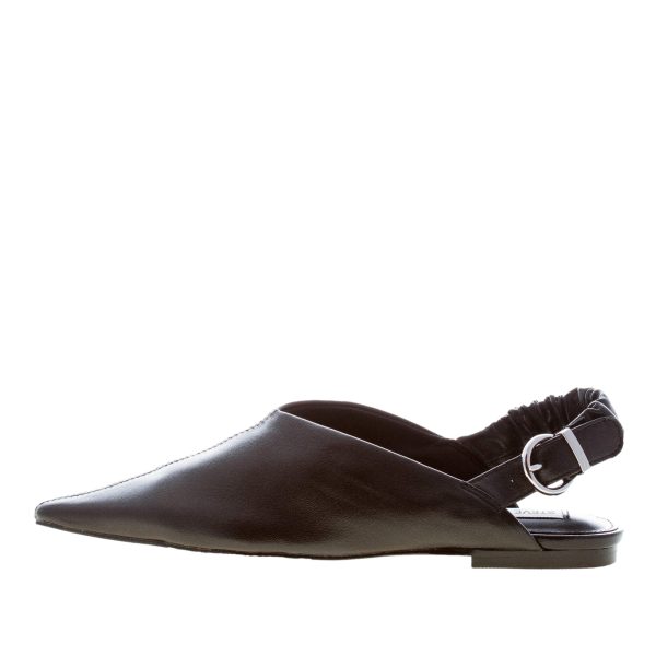 STEVE MADDEN donna scarpa slingback a punta Zeta in pelle NERO