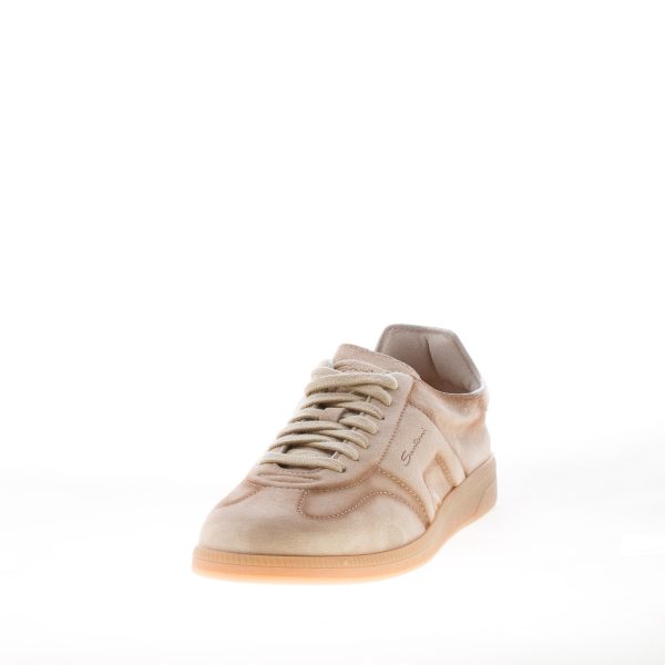 SANTONI uomo sneaker DBS Oly in camoscio BEIGE - immagine 2