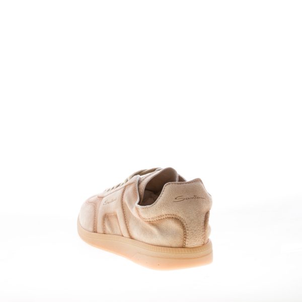 SANTONI uomo sneaker DBS Oly in camoscio BEIGE - immagine 3