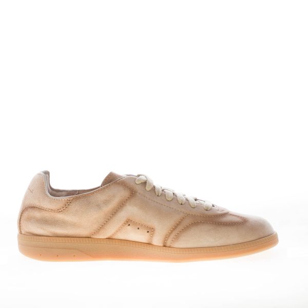 SANTONI uomo sneaker DBS Oly in camoscio BEIGE - immagine 4
