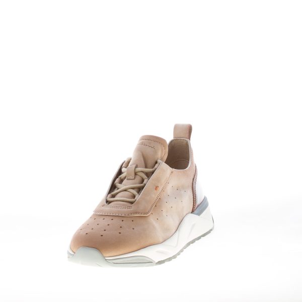 SANTONI uomo sneaker running in nabuk BEIGE e marrone - immagine 2