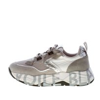 VOILE BLANCHE donna sneaker Club105 in camoscio e tessuto a rete GRIGIO