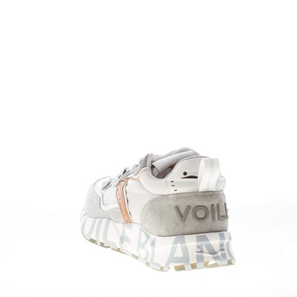 VOILE BLANCHE uomo sneaker Club01 in camoscio e tessuto nylon GRIGIO più marrone - immagine 3