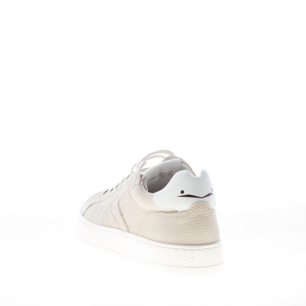 VOILE BLANCHE uomo sneaker Layton 100 in pelle martellata GHIACCIO - immagine 3