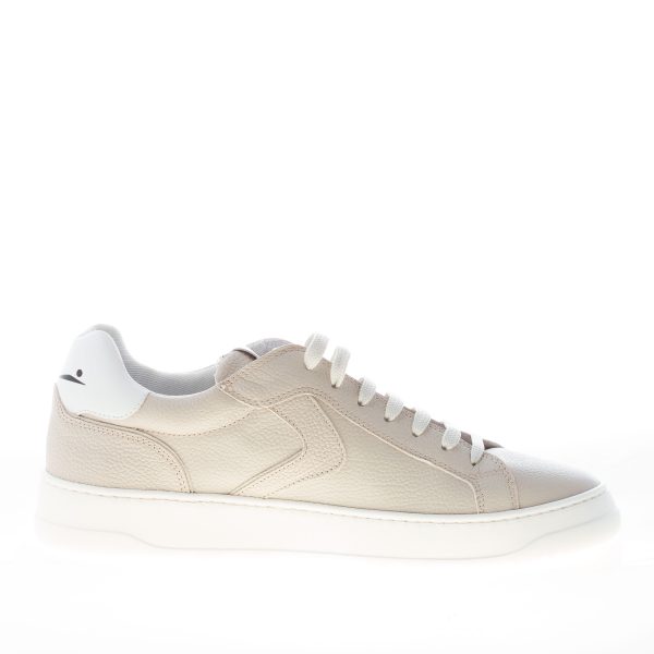 VOILE BLANCHE uomo sneaker Layton 100 in pelle martellata GHIACCIO - immagine 4