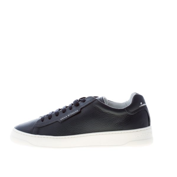 VOILE BLANCHE uomo sneaker Layton Clean in pelle martellata BLU
