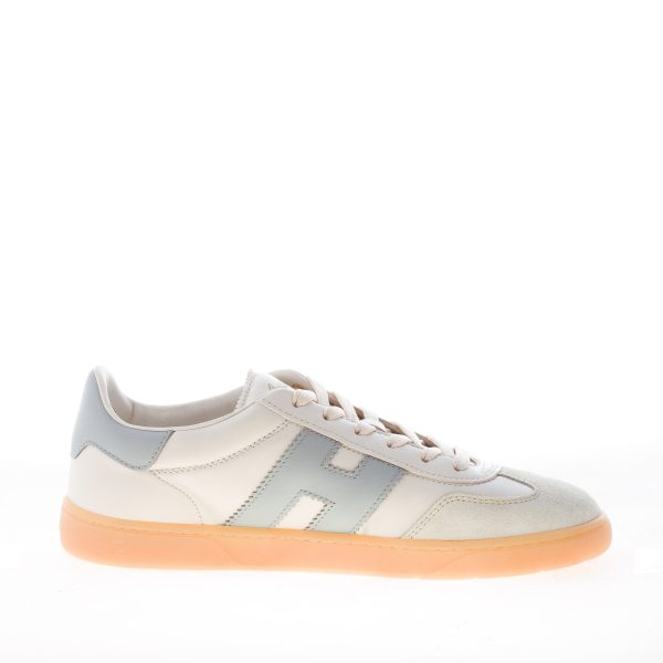 HOGAN donna H647 Cool sneaker in nappa e camoscio PANNA più polvere - immagine 4