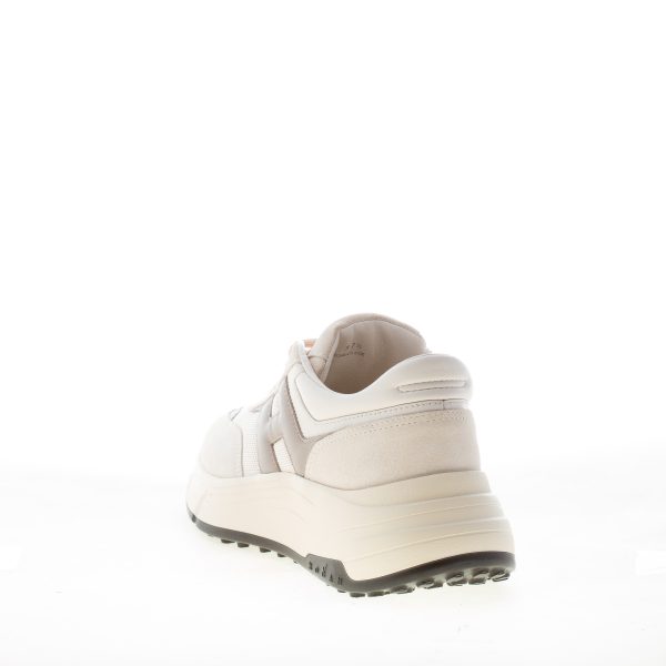 HOGAN donna H669 sneaker HI FI in camoscio e tessuto AVORIO più tortora - immagine 3