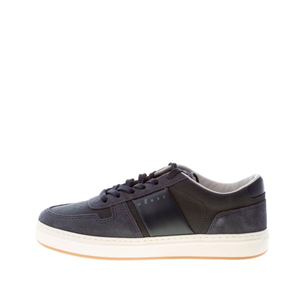 HOGAN uomo H668 sneaker in pelle e nabuk BLU