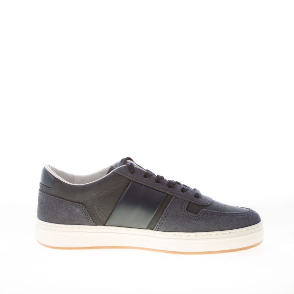 HOGAN uomo H668 sneaker in pelle e nabuk BLU - immagine 4