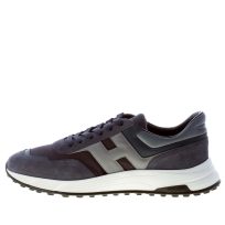 HOGAN uomo Hyperlight sneaker in camoscio pelle e tessuto BLU