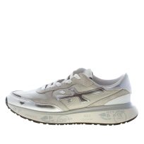 PREMIATA donna sneaker Lauryn 7482 in pelle metallizzata e tessuto ARGENTO