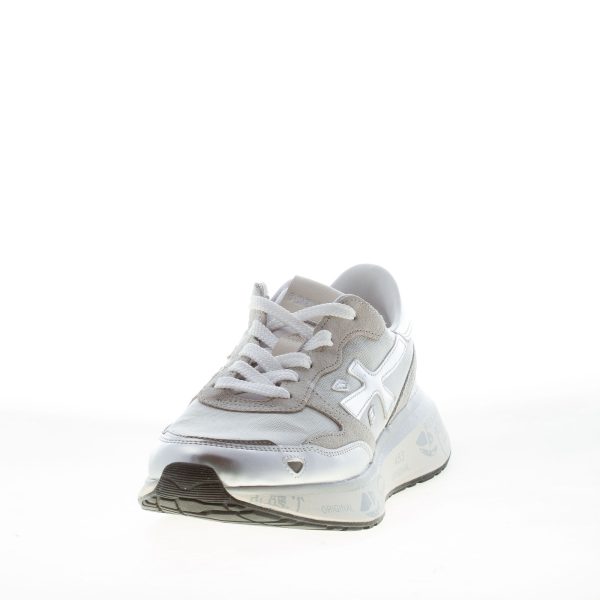 PREMIATA donna sneaker Lauryn 7482 in pelle metallizzata e tessuto ARGENTO - immagine 2