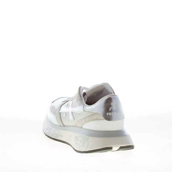 PREMIATA donna sneaker Lauryn 7482 in pelle metallizzata e tessuto ARGENTO - immagine 3