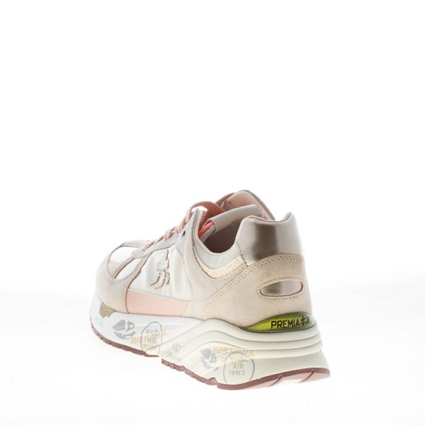PREMIATA donna sneaker MASE 7397 in camoscio e tessuto BEIGE e GRIGIO - immagine 3