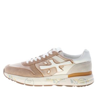 PREMIATA uomo sneaker Mick 7213 in camoscio e tessuto BEIGE e bianco