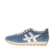 HOGAN uomo H671 sneaker 86er in camoscio AZZURRO e bianco