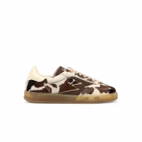 MOACONCEPT donna sneaker Club 120 De Luxe in cavallino stampa MUCCA e marrone