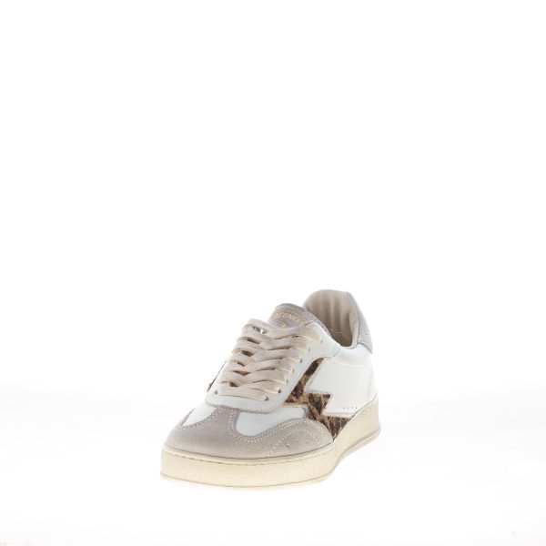 MOACONCEPT donna sneaker Club De Luxe 281 in pelle BIANCO con logo leopard - immagine 2