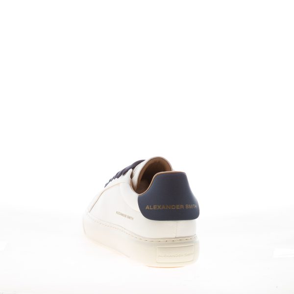 ALEXANDER SMITH uomo sneaker Soho in pelle BIANCO e BLU - immagine 3