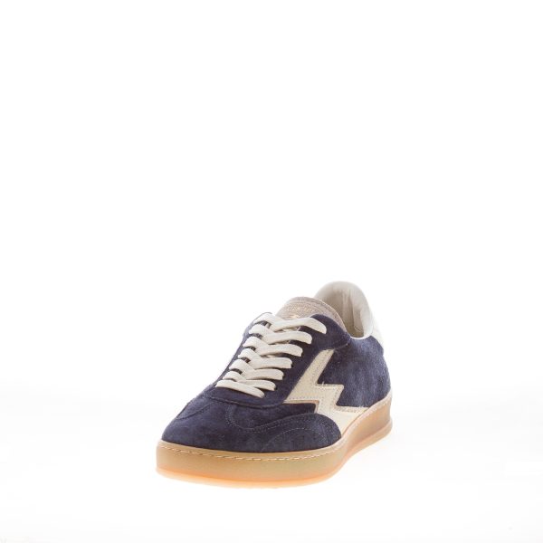 MOACONCEPT uomo sneaker Club 182 in camoscio BLU NAVY più latte - immagine 2