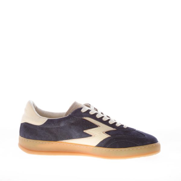 MOACONCEPT uomo sneaker Club 182 in camoscio BLU NAVY più latte - immagine 4