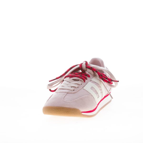 BACK 70 sneaker Rocket donna in camoscio e nylon ROSA NUDE con doppio laccio - immagine 3