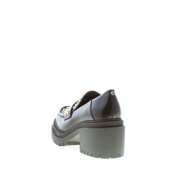 MICHAEL KORS donna mocassino Rocco Heeled in pelle NERO con borchie. Tacco 7 cm - immagine 3