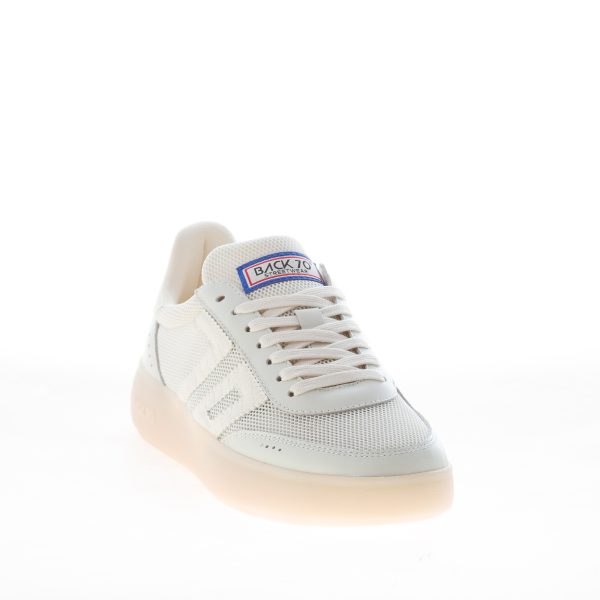 BACK 70 sneaker Brooklyn donna in tessuto a rete e pelle BIANCO - immagine 2