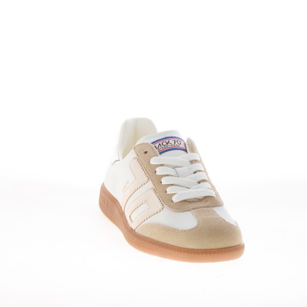 BACK 70 sneaker Cloud donna Metallic Gold in pelle BIANCO e oro - immagine 2