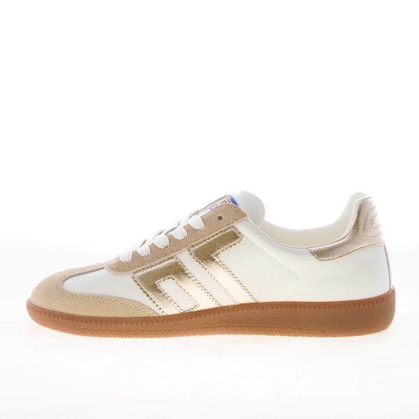BACK 70 sneaker Cloud donna Metallic Gold in pelle BIANCO e oro - immagine 4