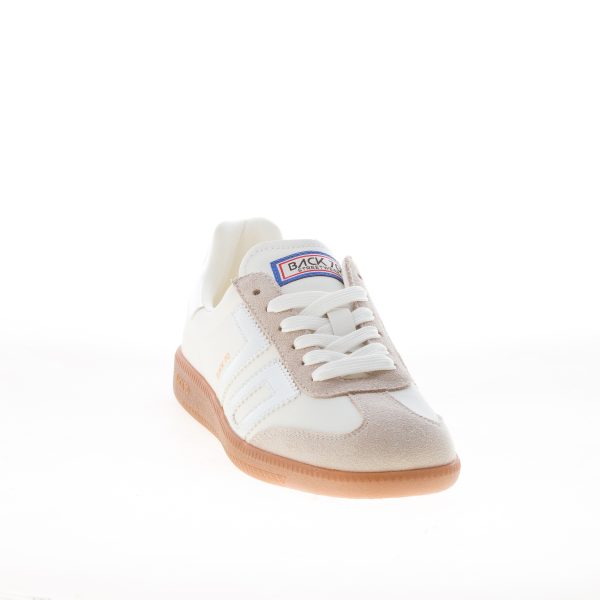 BACK 70 sneaker Cloud donna Metallic Silver in pelle LATTE e argento - immagine 2