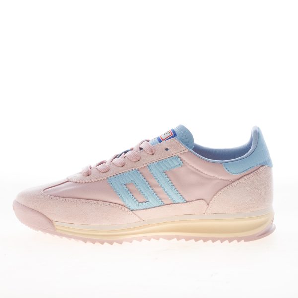 BACK 70 sneaker Jogger donna in nylon e camoscio ROSA più celeste - immagine 4
