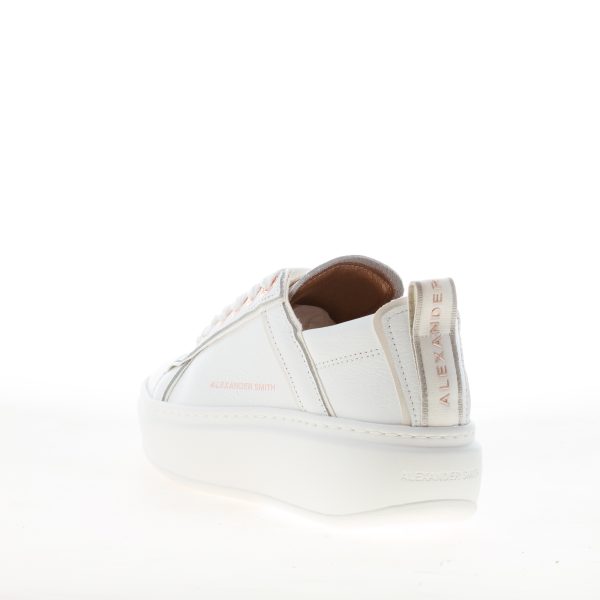ALEXANDER SMITH donna sneaker Wembley High in pelle bottalata BIANCO - immagine 3