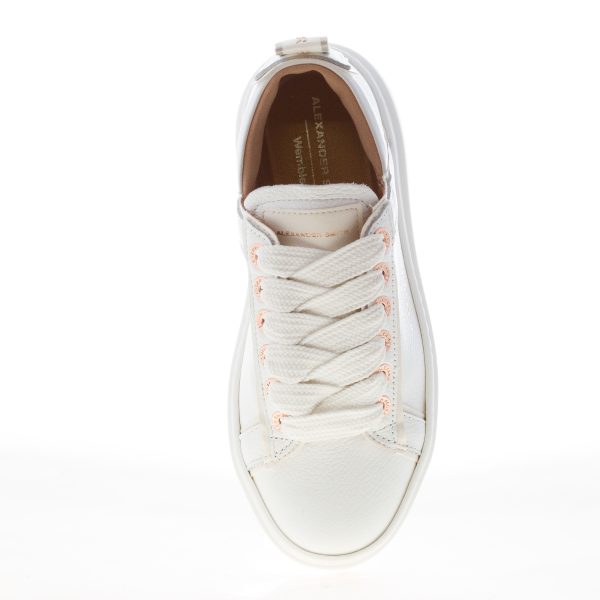 ALEXANDER SMITH donna sneaker Wembley High in pelle bottalata BIANCO - immagine 5