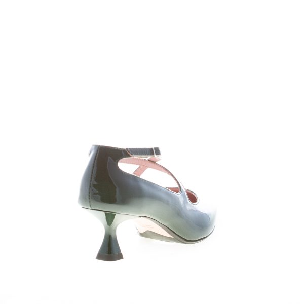 ANNA F. donna decolletè Maryjane in vernice VERDE. Tacco 5 cm - immagine 3